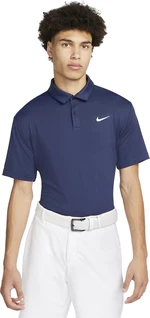 Nike Dri-Fit Tour Mens Solid Golf Polo Midnight Navy/White L