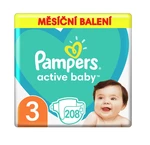 Pampers Active Baby Midi vel. 3 dětské pleny 208 ks