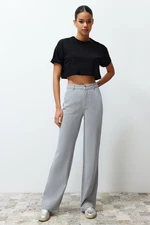 Trendyol Gray 100% Tencel™ Low Waist Wide Leg Jeans