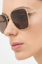 Slnečné okuliare Jimmy Choo dámske, hnedá farba, 0JC4005HB