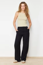 Trendyol Stone Ribbed Blouse