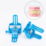 10Pcs Dental Articulator Denture Material Tools Adjustable Disposable Blue Plastic Articulator Jaw Frame Dental Lab Equipment