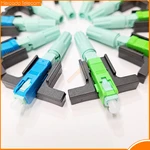 New SC APC UPC Fiber Optic Connector 58mm Single-Mode Optical Fast Connector FTTH Cold Connector Tool Fiber Quick Connector LX58