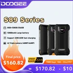 DOOGEE S89 Series Rugged Phone 6.3" 48/64MP Camera 8+128GB/256GB 33W/65W Fast Charging 12000mAh Android 12 Phone
