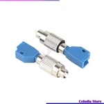 5pcs FC- LC Fiber Optic Adapter Single-mode FC Male Flange Coupler Adapter LC Female Connector Fiber Laser Optical Tools