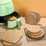 Kitchen Disposable Air Fryer Paper Non-Stick Bakeware Paper Home Baking Oil-proof Paper Oven Steamer Mat Air Fryer Accessories