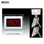 4-digit desktop LED screen display main host receiver with alphabet wireless guest calling system for restaurant K-200CD