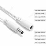 2.1mm*5.5mm DC Cable Connector Cord Female to Male Plug DC Extension Cable For 12V Power Adapter Surveillance Camera LED Strip