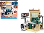 "Daily Bugle" and Subway Diorama Set with Spider-Man and J. Jonah Jameson Diecast Figures "Marvels Spider-Man" "Nano Scene" Series Models by Jada