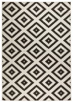 Kusový koberec Twin-Wendeteppiche 103129 schwarz creme-240x340