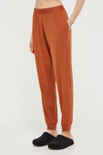 Pyžamové kalhoty Calvin Klein Underwear dámské, oranžová barva