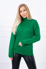 Sweater with turtleneck light green