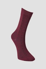 ALTINYILDIZ CLASSICS Men's Burgundy-black Bamboo Socks