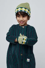 Čepice a dětské rukavice Bobo Choses zelená barva