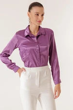 By Saygı Lightly Flowy Satin Shirt