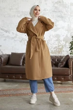 InStyle Mabel Belted Cachet Coat - Camel