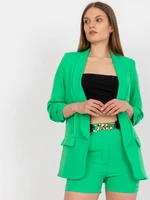 Elegant green women's set with shorts