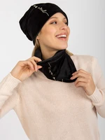 Black winter set with hat and chimney