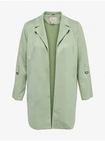 Light green lightweight coat for women in suede finish ONLY CARMAKOMA - Ladies