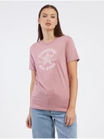 Staroružové dámske tričko Converse Chuck Taylor Floral