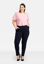 Karko Woman's Trousers Z696 Navy Blue