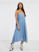 Světle modré dámské džínové midi šaty ONLY Laia - Dámské