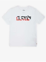 Levi&#39;s Bílé dětské tričko Levi's® - Kluci