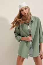 Bigdart 3900 Oversize Basic Long Shirt - Khaki