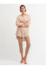 Dilvin Women's Copper Oversized Shirt 5850