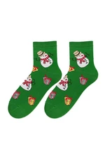 Bratex 2988 X-Mass Socks Women's 36-41 green d-034