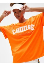 Koton Crew Neck Orange Women's T-Shirt 3sak10029nk