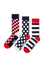 Ponožky Happy Socks Classic Filled Optic Socks 3-pak