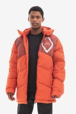 Páperová bunda A-COLD-WALL* Panelled Down Jacket ACWMO107 RUST pánska, oranžová farba, zimná