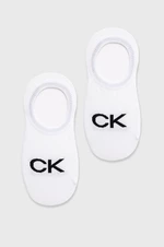 Ponožky Calvin Klein dámske, biela farba, 701218773