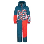 Boys' ski suit Kilpi PONTINO-JB turquoise