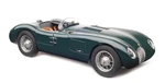 1952 Jaguar C Type British Racing Green 1/18 Diecast Model Car by CMC