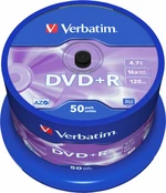 Verbatim DVD+R AZO Matt Silver 4,7GB 16x 50pcs 43550
