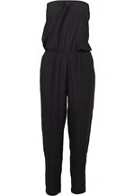 Women's viscose bandeau jumpsuit black