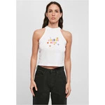 Positive Vibes Turtleneck Short Top White