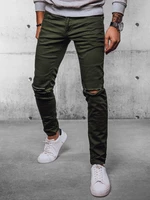 Men's Green Denim Dstreet Pants