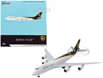 Boeing 747-8F Commercial Aircraft "UPS Worldwide Services" White with Brown Tail 1/400 Diecast Model Airplane by GeminiJets