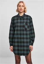 Women's Oversized Flannel Shirt Jasper/Black Dress