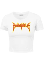 Badgirls Cropped Tee bílé