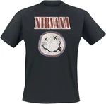 Nirvana T-Shirt Distressed Logo Unisex Black L