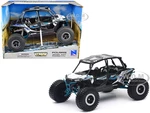 Polaris RZR XP 4 Turbo EPS Sport UTV White with Graphics and Black Top "Xtreme Off-Road" Series 1/18 Diecast Model by New Ray
