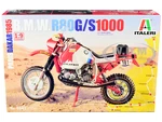 Skill 5 Model Kit BMW R80 G/S 1000 101 Motorcycle Gaston Rahier Winner "Paris-Dakar" (1985) 1/9 Scale Model by Italeri