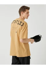 Koton Oversized T-Shirt with a Printed Back
