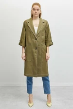 Koton Trench Coat - Green - Biker jackets