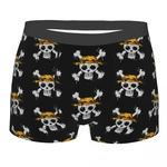 Men One Piece Skull Underwear Japanese Anime Hot Boxer Shorts Panties Male Breathable Underpants