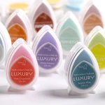 1 pcs DIY 40 Colors Creative Scrapbooking Oil Rubber Stamps Ink Pad Wedding Book Decoration Party Drop Shape Kwaii Inkpad
